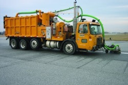 In 2006, Clark Pavement Marking purchased a Waterblasting Technologies marking removal unit. Training existing employees allowed Clark to incorporate high-pressure water blasting removal into its existing marking removal services.