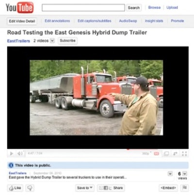 The video captures what truckers who road tested the Genesis Hybrid thought of the unique new dump trailer.