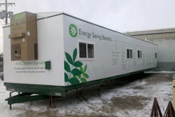 The reMOD Mobile Office Line is a line of jobsite trailers with sustainable features.