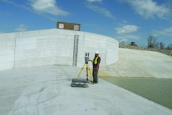 Dale Stockstill & Associates collected several million points with a Topcon GLS-1000 laser scanner, and determined that the Lilly Bayou stage control structure deviated from tight design tolerances in many locations. (Image provided by DS&A)