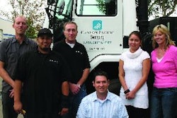 Lee Miller (kneeling) and the crew of Cannon Pacific Services, San Marcos, CA.