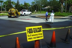 Quality work on small jobs paid off for D&G Sealcoating & Striping when they won the sealcoating and striping job at Pelican Landing in Bonita Springs, FL.