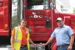 Kelly Farina (right) and Perry Michaud (left) started Bel Rock Asphalt Paving Inc. in 2004 as a paving division of Farina's existing sealcoating business.