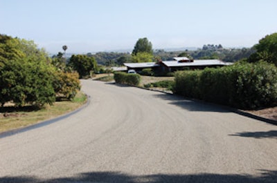 'We've used a broad range of technologies in an effort to maintain our roads as we deal with rising asphalt prices,' Scott McGolpin, interim director of Santa Barbara County's Public Works, says. Here is a road after application of a scrub seal.