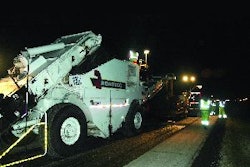 To accomplish the resurfacing work required for the Interstate 94 project, Payne & Dolan milled and paved at the same time during the night when one of the travel lanes could be closed.