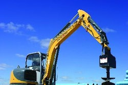When spec'ing a compact excavator, be sure to consider how much hydraulic flow and pressure are required to power any high-flow attachments you may use.