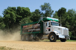 This HybriDrive dump truck demonstrates the possibilities of hybrid propulsion systems in the vocational truck segment.