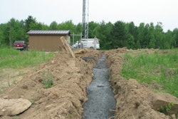 This electrically conductive concrete grounding trench has helped an electrical substation avoid lightning outages for the last three years.