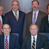 Deister Executive Management Team: Standing (left to right): Joe Schlabach, VP of Marketing and Sales; Greg Wood, VP of Manufacturing and Production; Dale Loshe, VP of Engineering; Richard Deister, VP of Customer Relations. Seated (left to right): Irwin F. Deister, Jr., Chairman; E. Mark Deister, President.