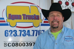 Scott Duscher, owner of Agua Trucks, initially began the company in 2006 operating water trucks used for dust control on construction sites.