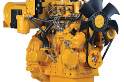 The Caterpillar C1.5 and C2.2 feature an after-treatment module will use active regeneration to periodically burn away soot that collects in a diesel particulate filter