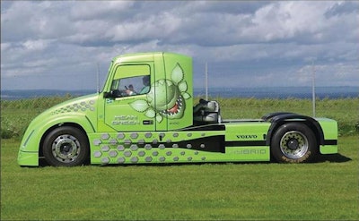 Mean Green, the 'world's fastest hybrid truck', will attempt to achieve a new speed record at Wendover Airfield in Utah.