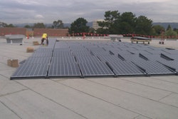 Solar panels helped Webcor reduce the energy bill at its equipment warehouse from $2,500 per month to $500 per month.