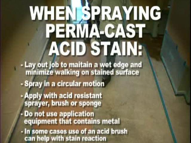 ON-THE-JOB Series Working with Acid Stains
