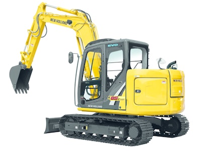 New Holland's 18,200-lb. E85C MSR mini excavator