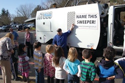 More than 200 students climbed in and out of the cab in one day, and more than 300 names were submitted for the sweeper.