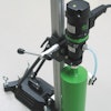 The C.S. Unitec END 130/3 PO is a versatile core drill unit. Users can drill up to 3-in.-diameter holes by hand, or up to 6-in.-diameter holes with it mounted to a rig, with or without a vacuum.