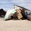 Hurricane Sandy leveled these small houses - many of which were vacation homes - all along the length of the Barrier Island situated off the coast of New Jersey.