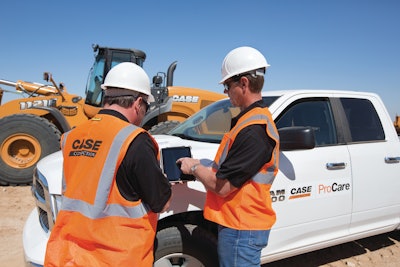 ProCare's three-year/3,000-hour planned maintenance contract means factory-trained dealer technicians will be monitoring customers' machines and servicing them at the right times.