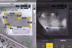 Screen shot of the Allmand Lighting Mobile App