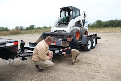 When loading your trailer, make sure that the weight of the load is evenly distributed between the axles front to back and side to side, with the correct amount of tongue weight so that the trailer doesn’t sway