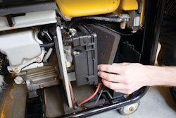 Replace a dirty, shrunken or torn air filter to ensure the engine gets enough air to run efficiently.