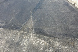 An example of a glasgrid used on the Coffee Road project in New Berlin, WI.