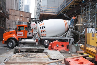 The requirements for the concrete mixes are challenging. Ferrara Brothers deliver pumpable SCC mixes that will eventually be pumped 1,300 feet straight up.