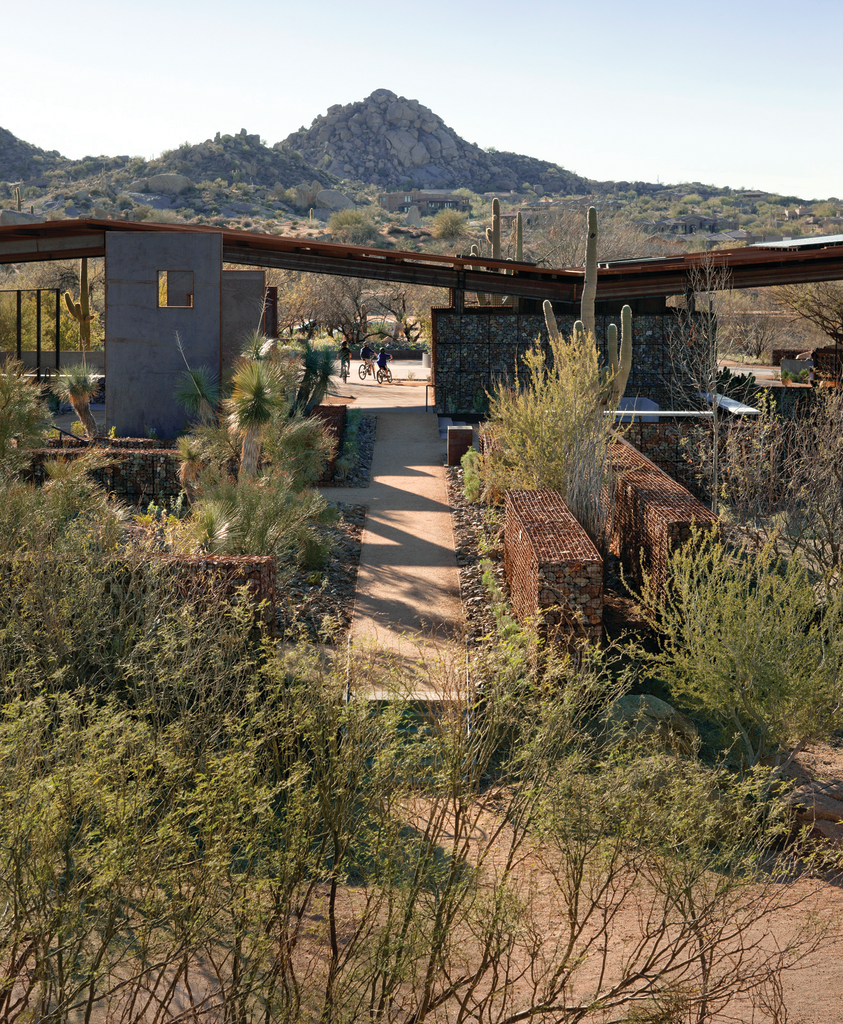 The park is located on a 34-acre site in the middle of the Arizona desert where temperatures can reach 100 degrees F.