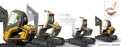 Volvo Conexpo Gaia X Compact Excavator Concepts