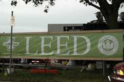 Tout your environmental initiatives by placing signs around your projects promoting LEED participation or your recycling efforts.