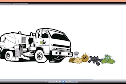 A frame from a 1-800-Sweeper-produced video explaining how sweeping improves the quality of stormwater runoff.