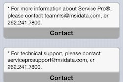 The Service Pro Mobile app includes paperless service management capabilities for field service technicians.