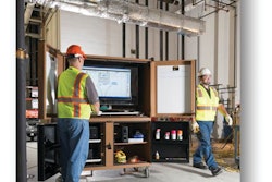 On-site construction photo of the StratusVue KNAACK Data Vault Solution