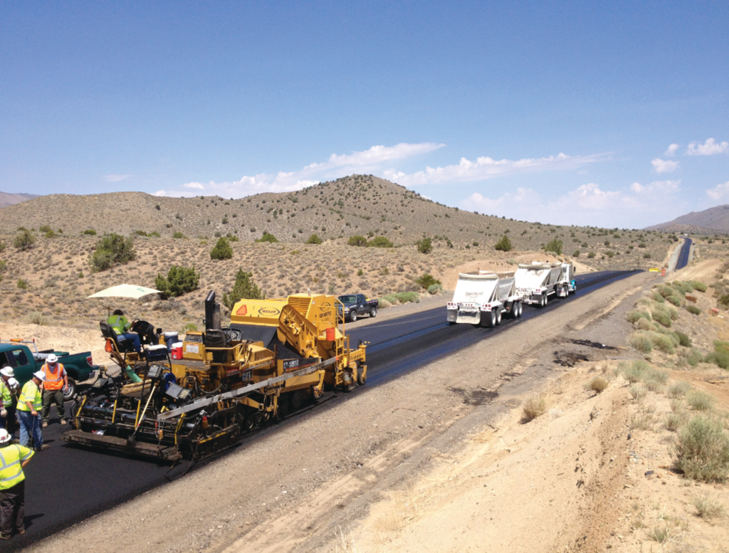 The Red Rock Road Rehabilitation Project consisted of a 5.6-mile cold-in-place recycling job that was completed in 28 days.