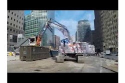 KOBELCO SK350 at Freedom Tower in NYC: Part 1