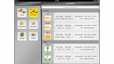 Trimble Inspector is a free mobile app that allows equipment managers to easily inspect assets in real-time using their smartphone or tablet.