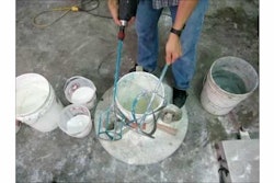 Collomix paddles for mixing GFRC concrete countertop mix