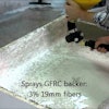 GFRC backer sprayer for concrete countertops