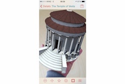 When you look at the AR target image, the 3D model appears on top of the AR target image.