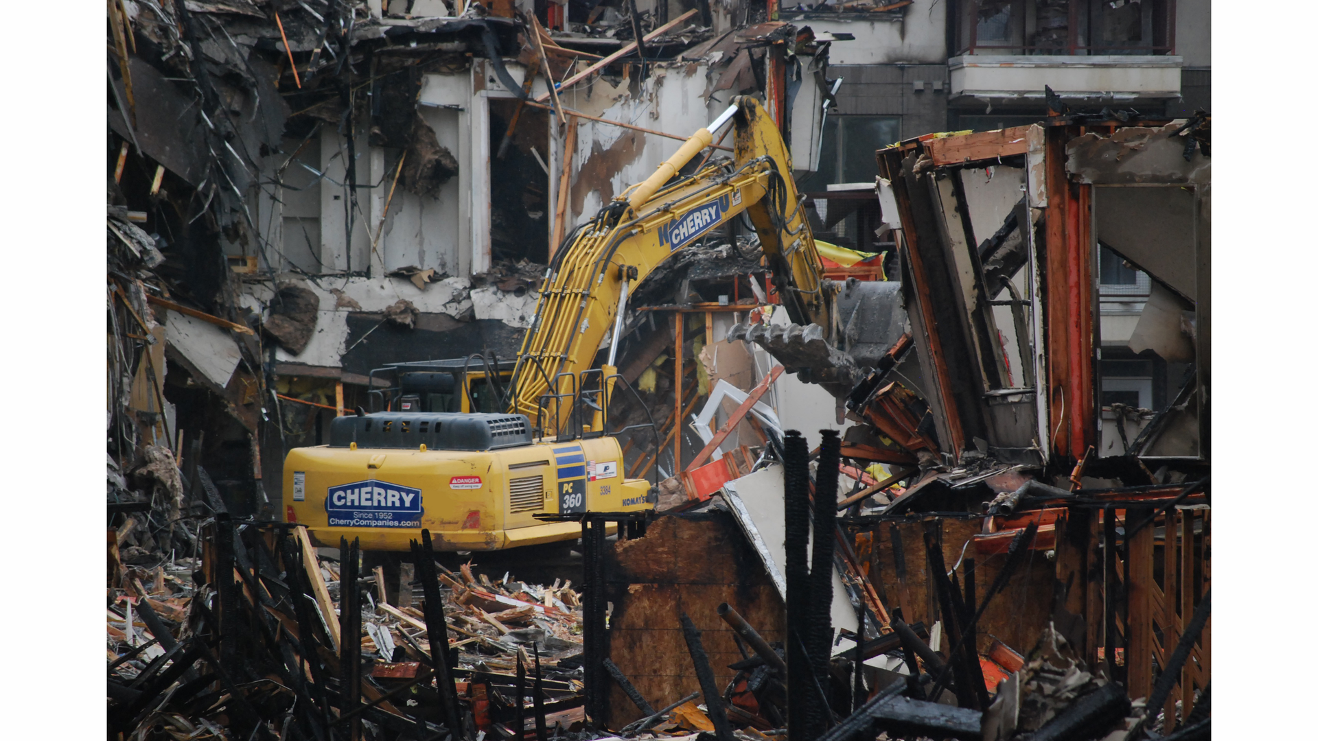 Throughout the country, fire departments enlist demolition contractors like the Cherry Companies to assist with fire abatement, the demolition of unsafe structures and help protecting the safety of firefighters.