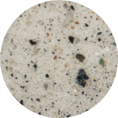 A microscopic image of dirty diesel when it comes off the fuel delivery truck magnified at 100%.