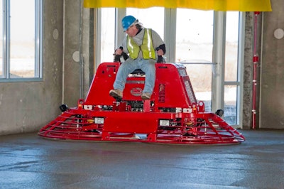Modern finishing machines can weigh as much as 3,000 lbs., allowing finishers to easily create densified surfaces of 1/8-inch. This is enough to prevent water-of-convenience from escaping, resulting in stronger concrete that can resist shrinkage forces that would activate contraction joints.