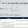 Figure 1: The Net Present Value (NPV) helps you predict whether or not a particular decision results in a positive net present value.