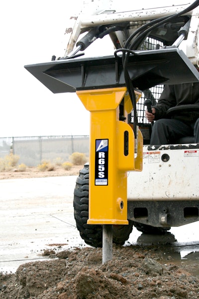 According to Arrowhead Rockdrill, vibration suppression is a key factor when using breakers on compact equipment. Because of the carrier's smaller size, vibration is more noticeable and can potentially damage to the machine.