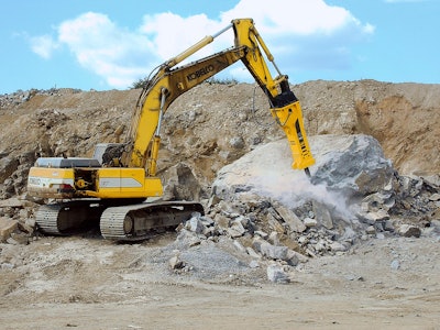 When a breaker is sized properly to the carrier, energy transmits to the work surface to effectively break material.