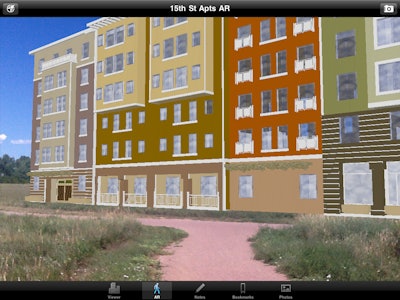 SightSpace overlays 3D models onto the real world, to scale, and enables a virtual walk through using a mobile device.