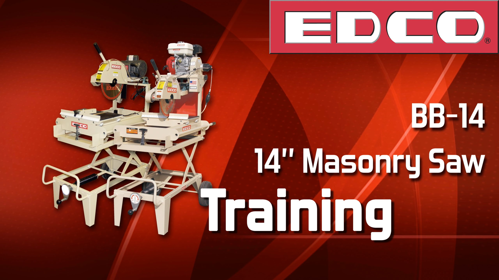 Video: How to Use the EDCO BB-14 14-in. Masonry Saw