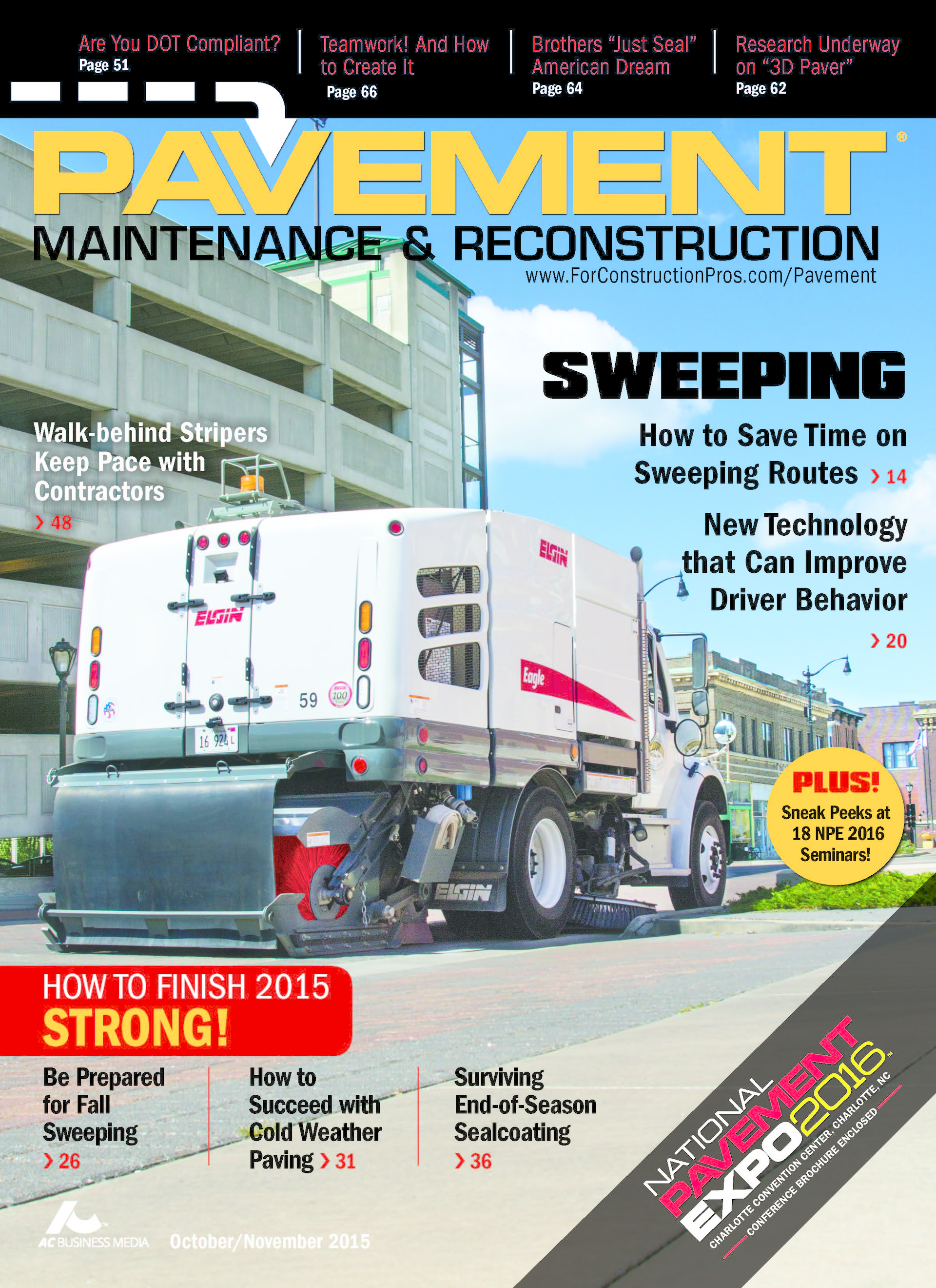 Pavement Maintenance & Reconstruction Oct/Nov 2015