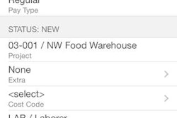 The app allows employees and supervisors log employee time worked, type of time worked and link entered time to the activity performed on the job or to non-job related items.